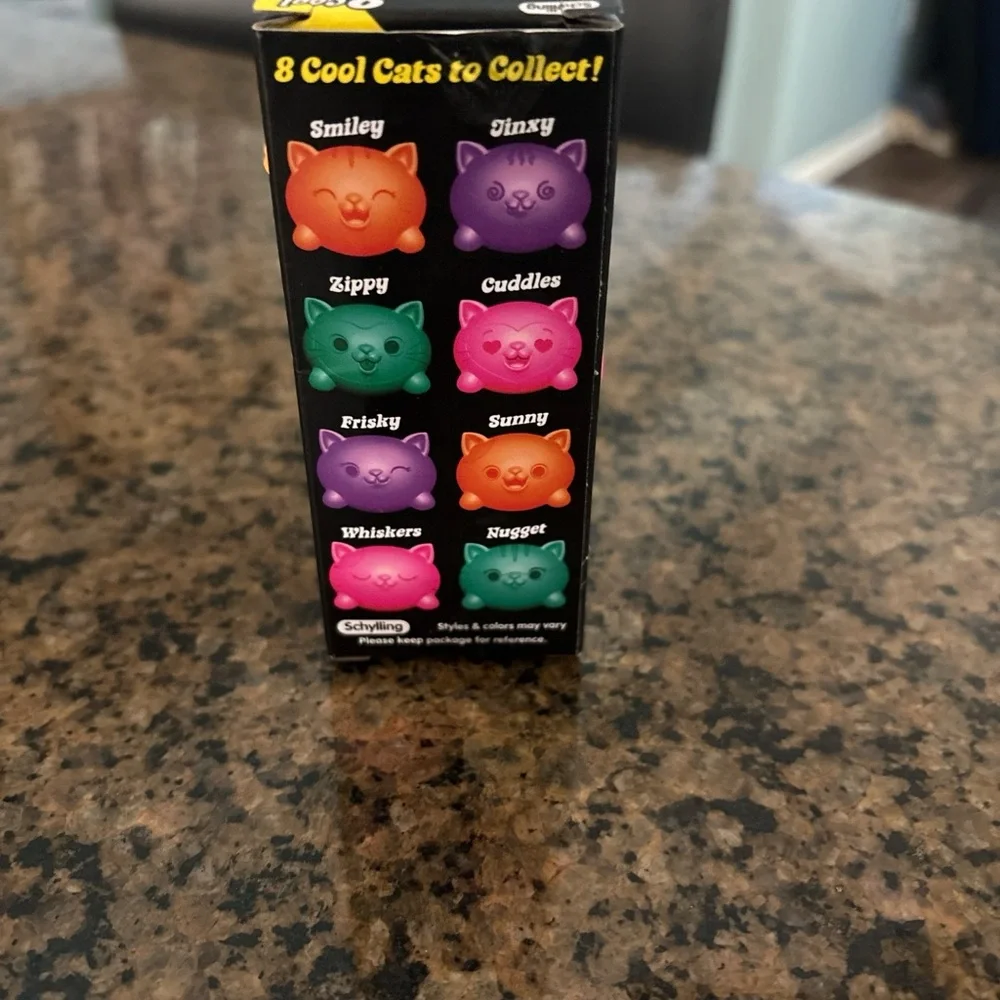 Teenie Needoh Cool Cats 3-Pack - Orange & Purple